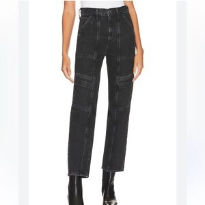 Agolde ‘Cooper’ Black Cargo Denim Jeans